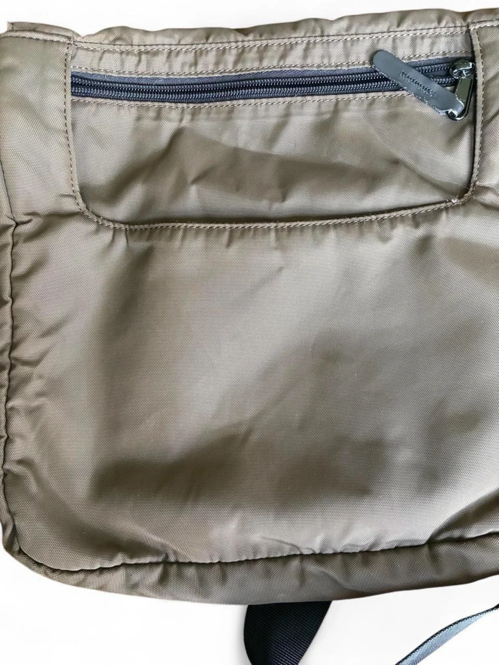 The North Face Brown Messenger Bag with Black Strap